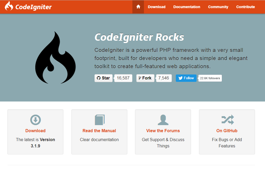 codeigniter website